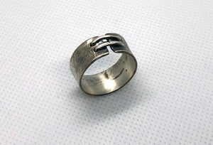 Sterling Silver Corset Ring